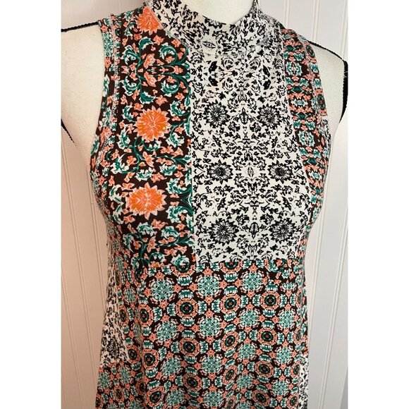 Maeve XS Sleeveless Mixed Floral Patchwork Swing Dress - Picture 7 of 15